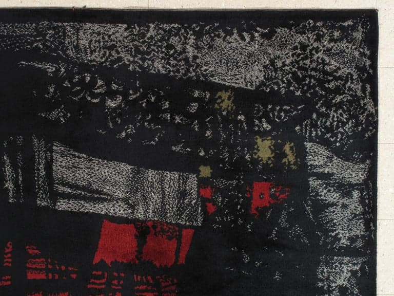 Maurice André Wool Rug, circa 1950, actual catalog view 2
