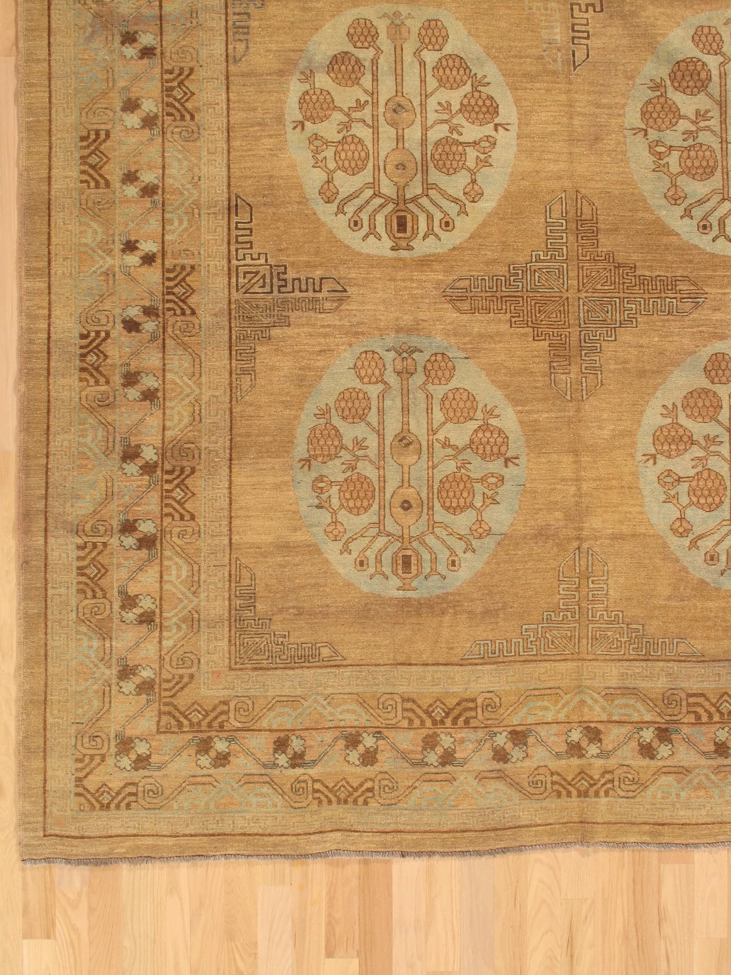 Khotan in Blue and Caramel, actual catalog view 5