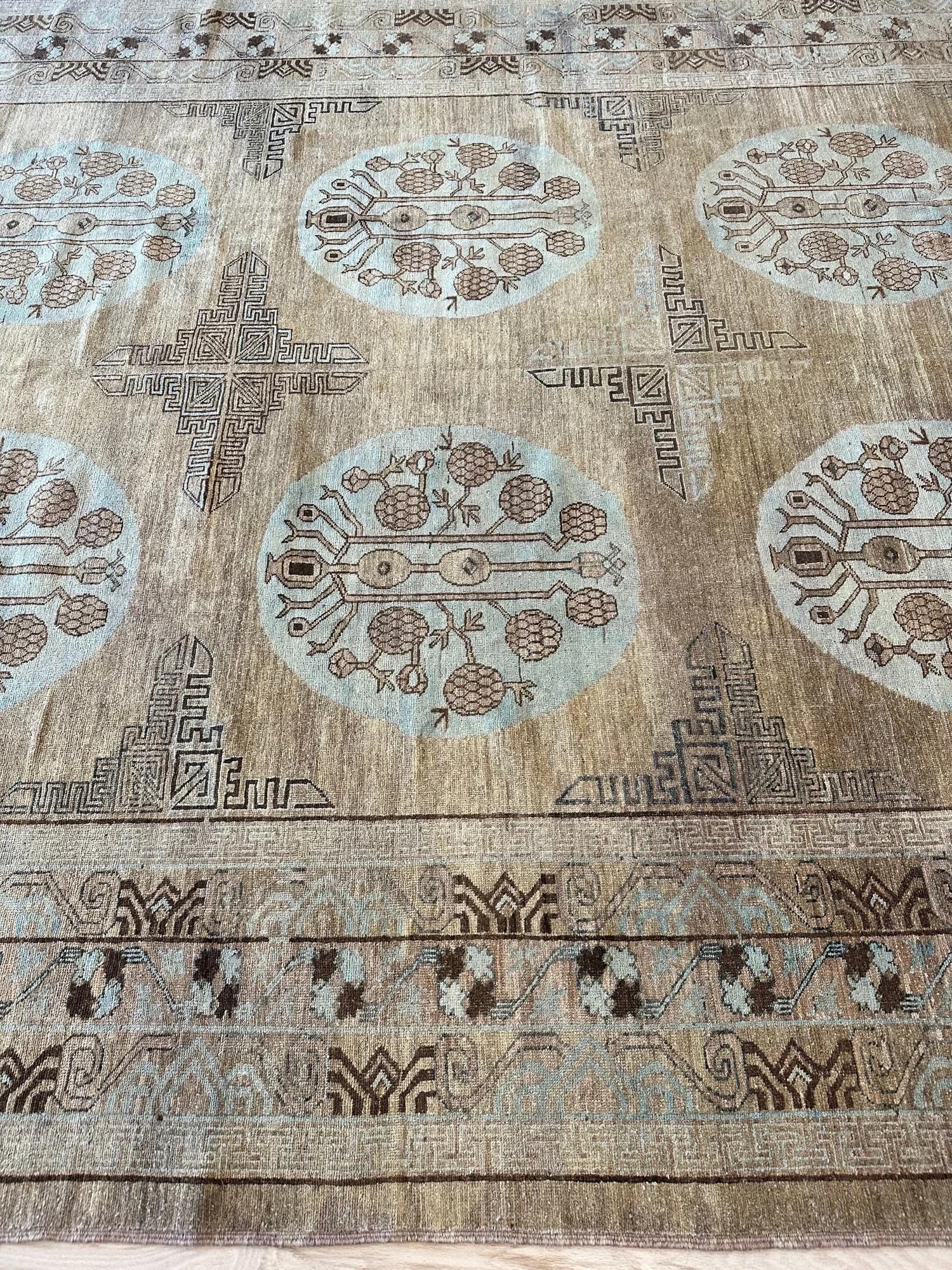 Khotan in Blue and Caramel, actual catalog view 12