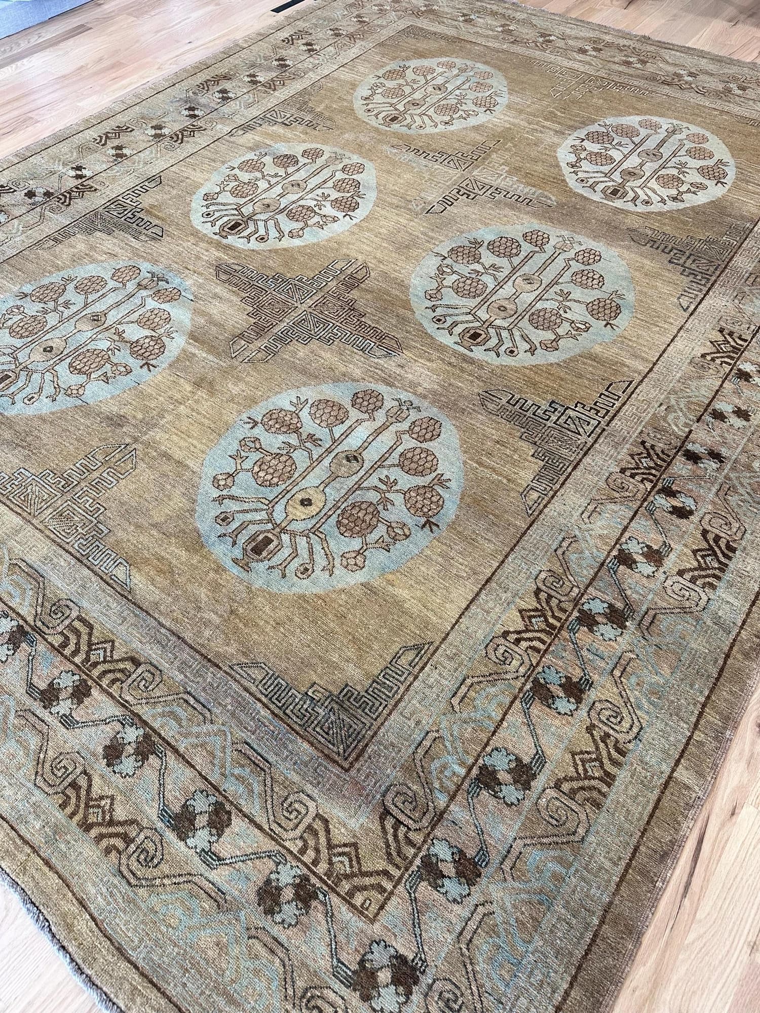 Khotan in Blue and Caramel, actual catalog view 11