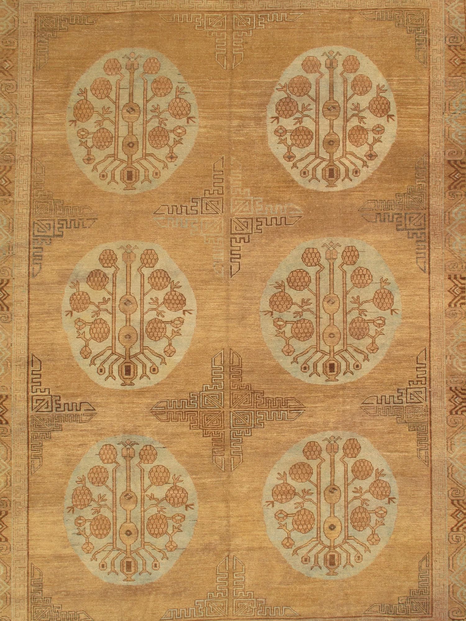 Khotan in Blue and Caramel, actual catalog view 7