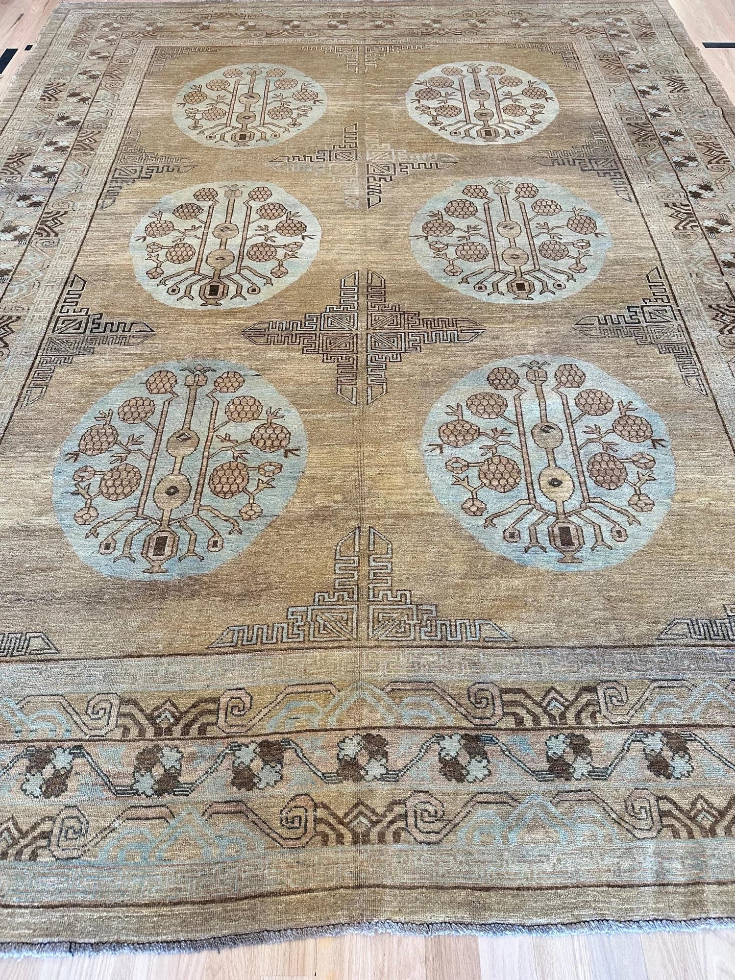 Khotan in Blue and Caramel, actual catalog view 10