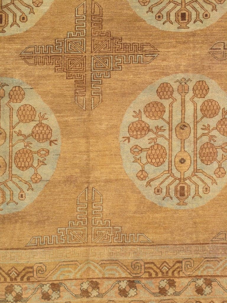Khotan in Blue and Caramel, actual catalog view 2