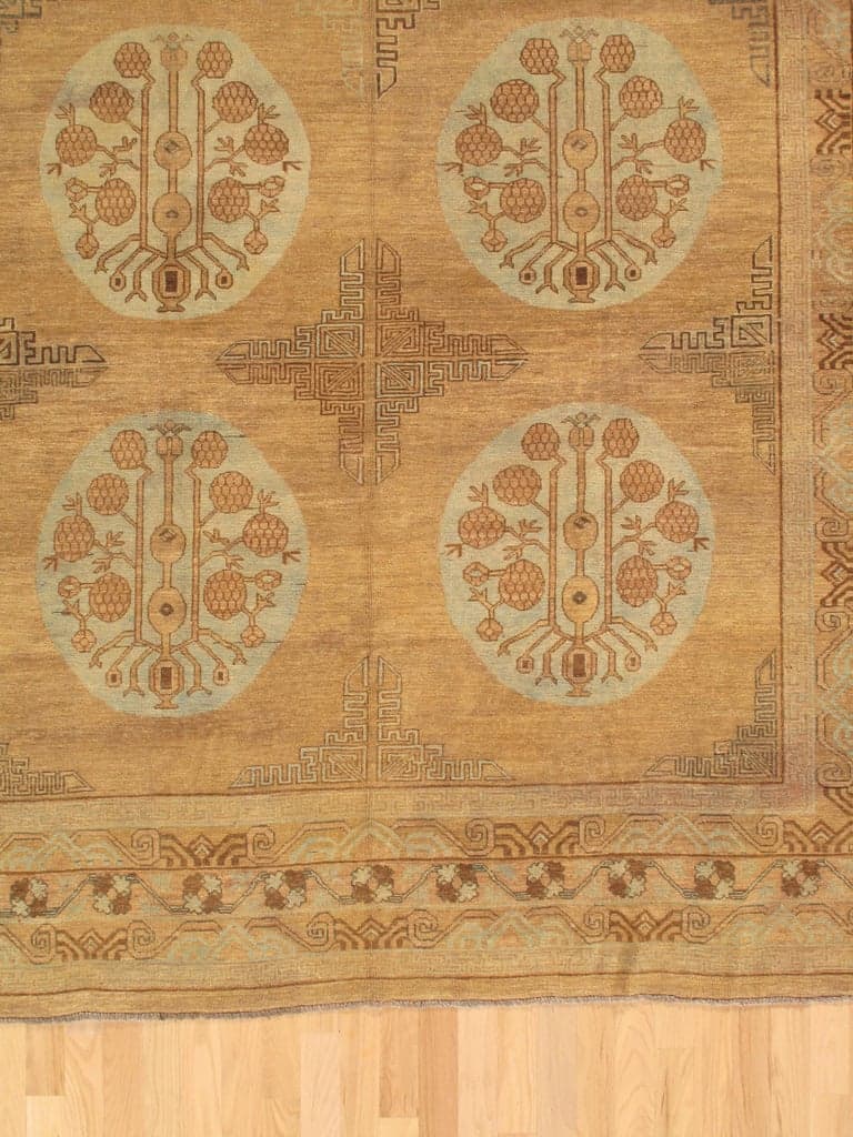 Khotan in Blue and Caramel, actual catalog view 3