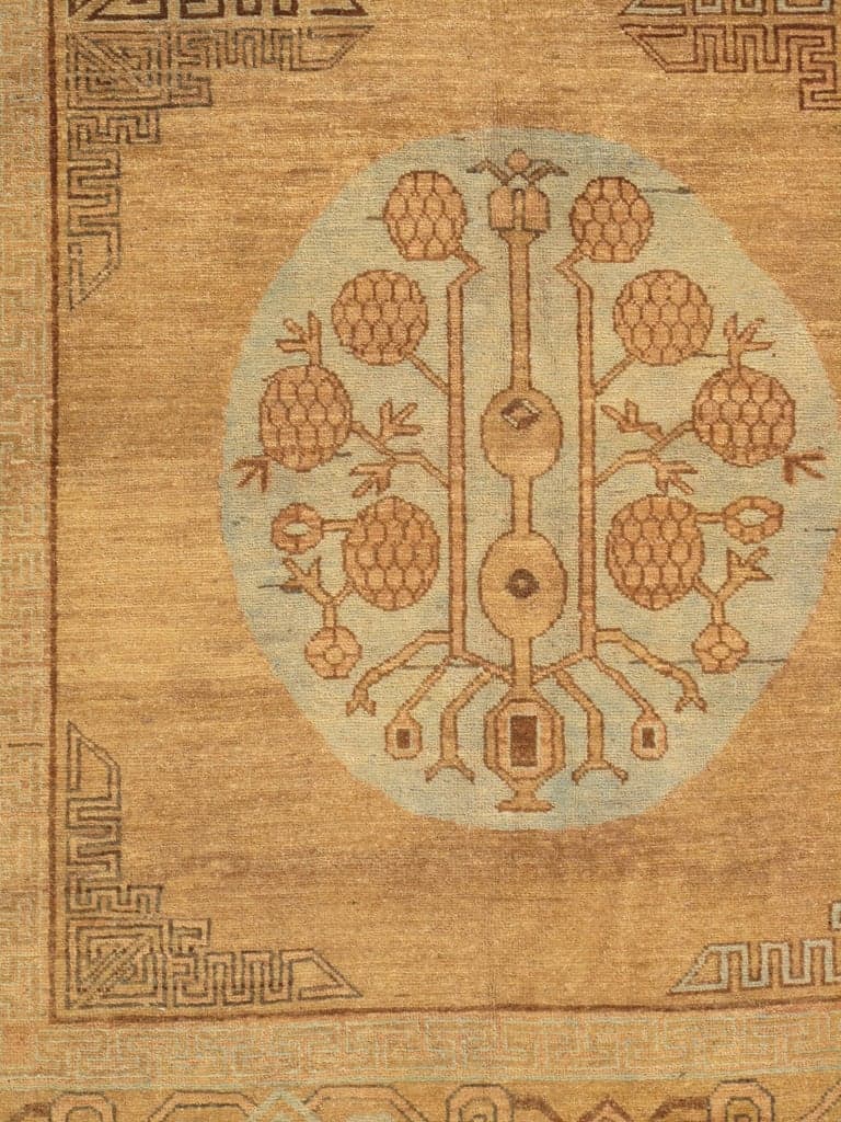 Khotan in Blue and Caramel, actual catalog view 4