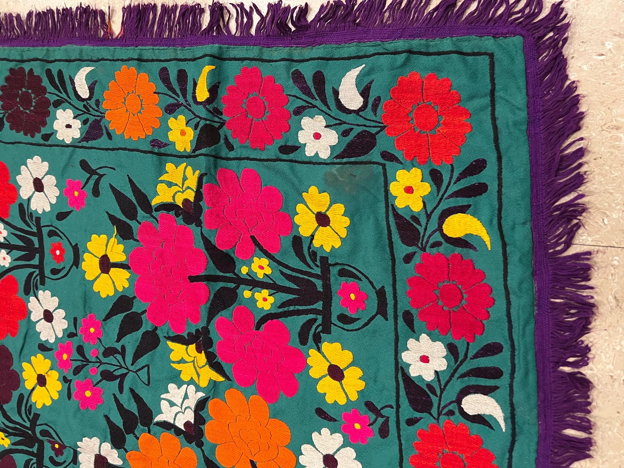 Suzani Floral Textile, actual catalog view 6