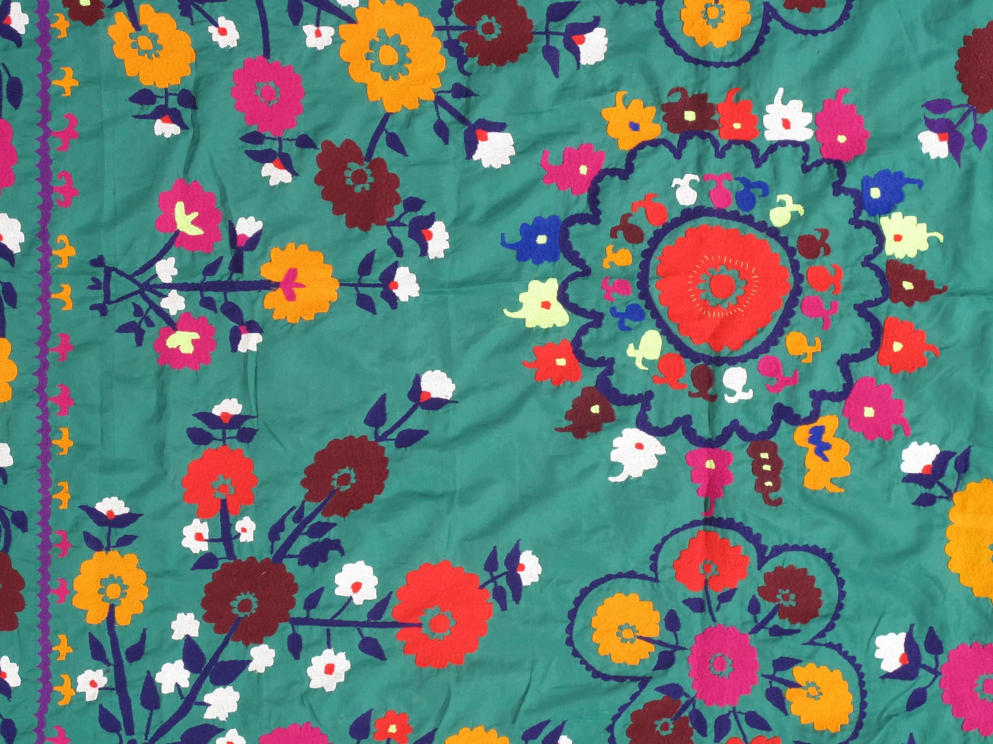 Suzani Textile in Earth Tones, actual catalog view 4