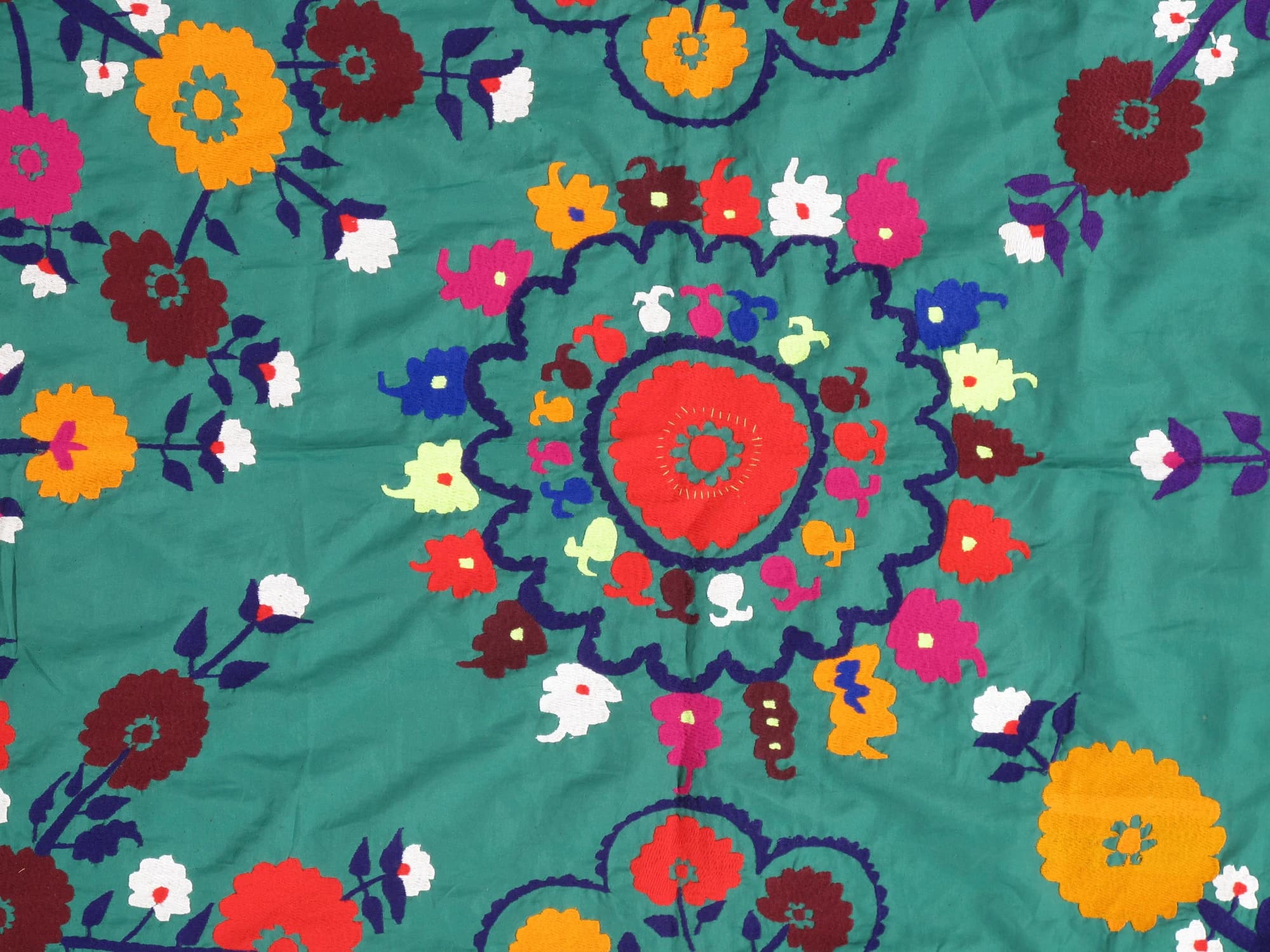 Suzani Textile in Earth Tones, actual catalog view 3