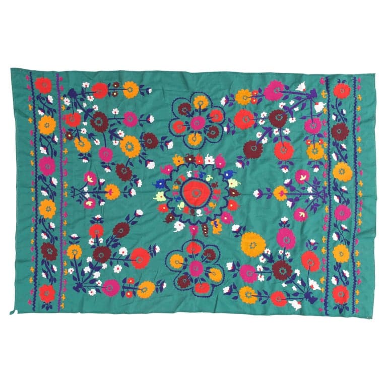 Suzani Textile in Earth Tones