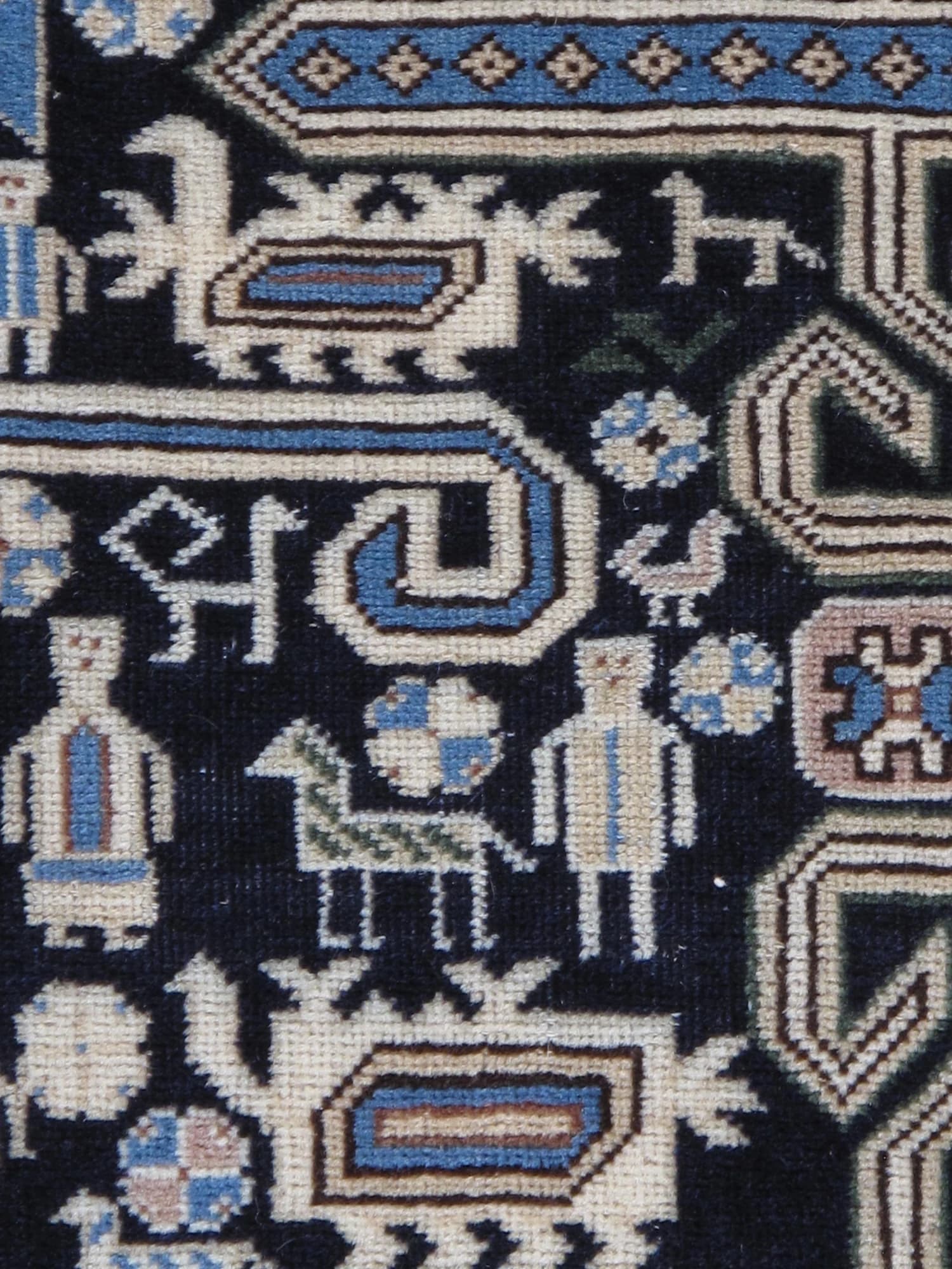 Shirvan Rug in Navy and Ivory, actual catalog view 6
