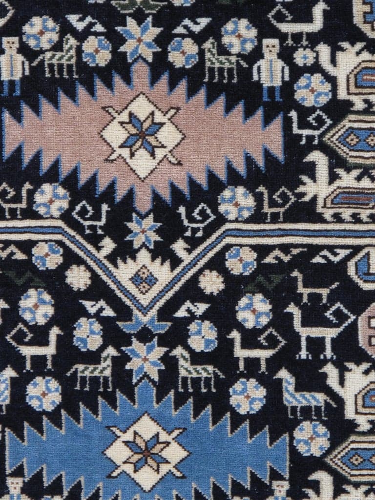Shirvan Rug in Navy and Ivory, actual catalog view 3