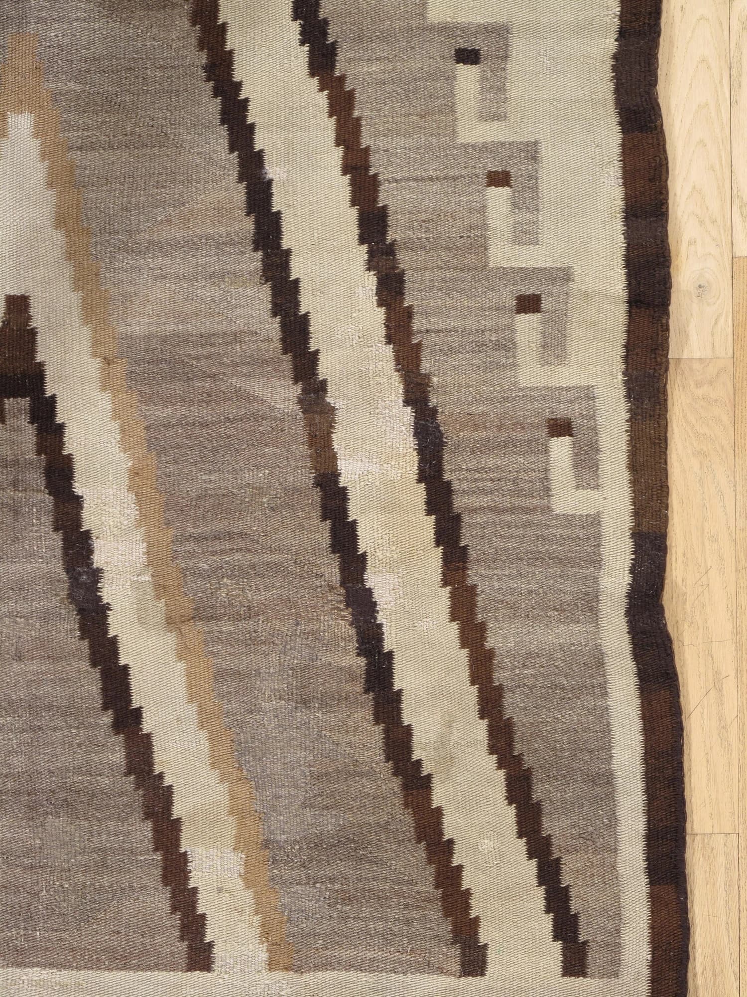 Navajo Transitional Rug with X Motif, actual catalog view 3