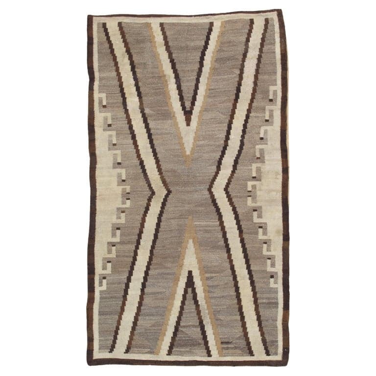 Navajo Transitional Rug with X Motif