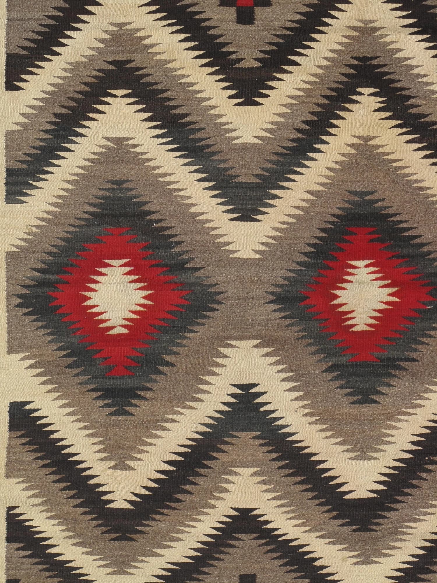 Navajo Rug in Red, Black and Ivory, actual catalog view 4
