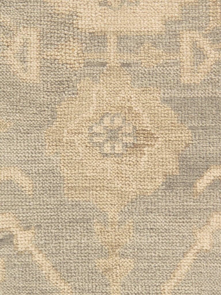 Oushak Style Carpet in Green and Gray, actual catalog view 2