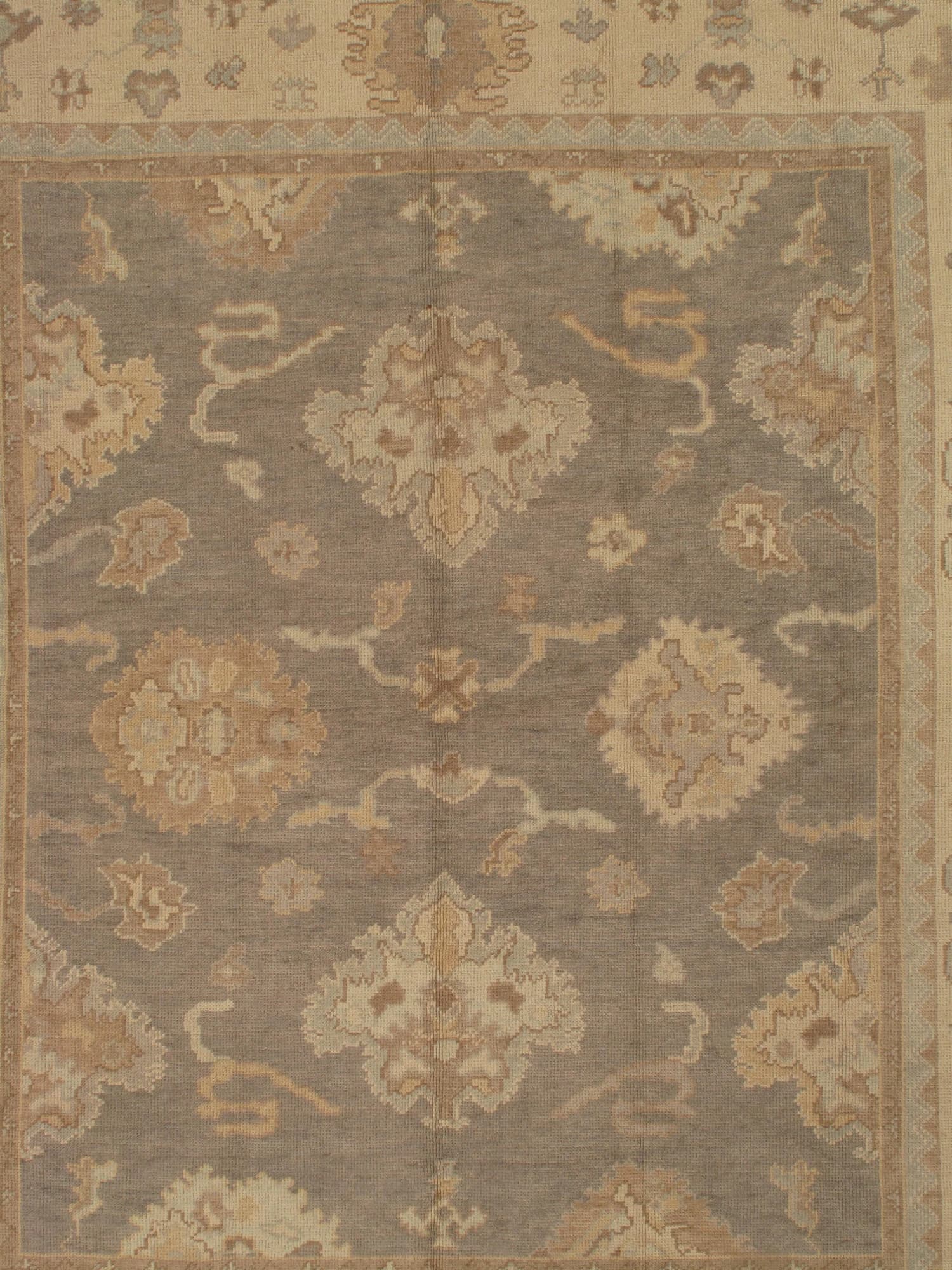 Oushak Carpet in Gray and Saffron, actual catalog view 8