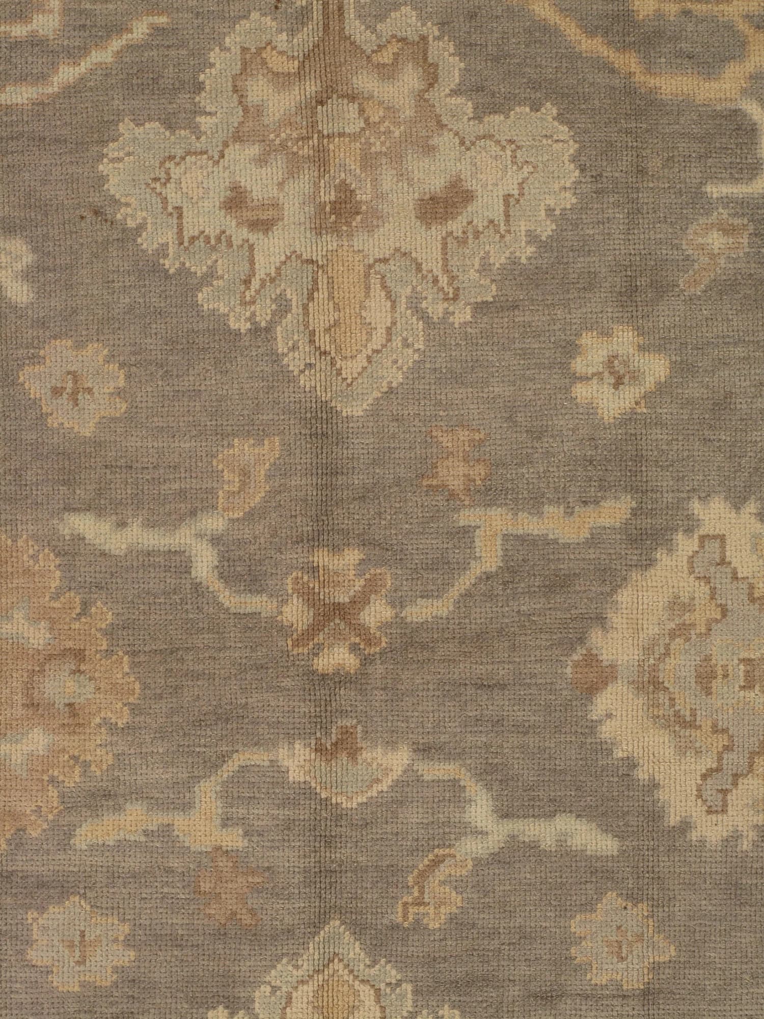 Oushak Carpet in Gray and Saffron, actual catalog view 7