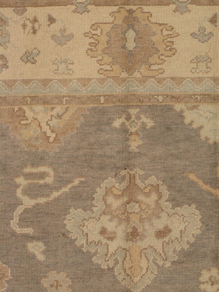 Oushak Carpet in Gray and Saffron, actual catalog view 2