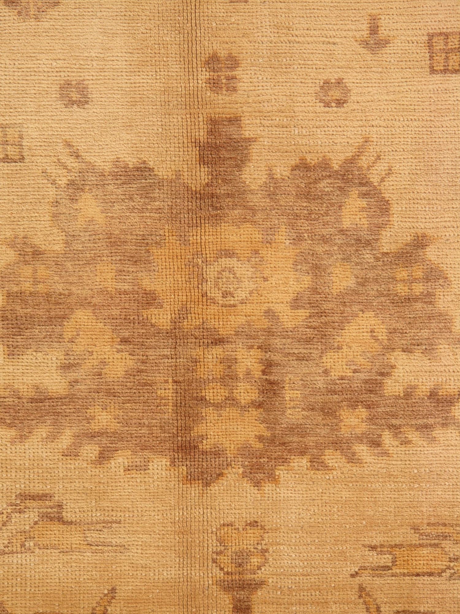 Oushak Carpet in Ivory and Yellow, actual catalog view 7
