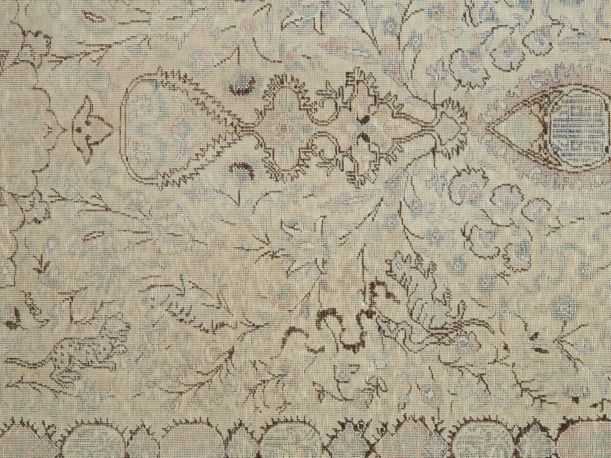 Kayseri Rug in Taupe and Green, actual catalog view 3