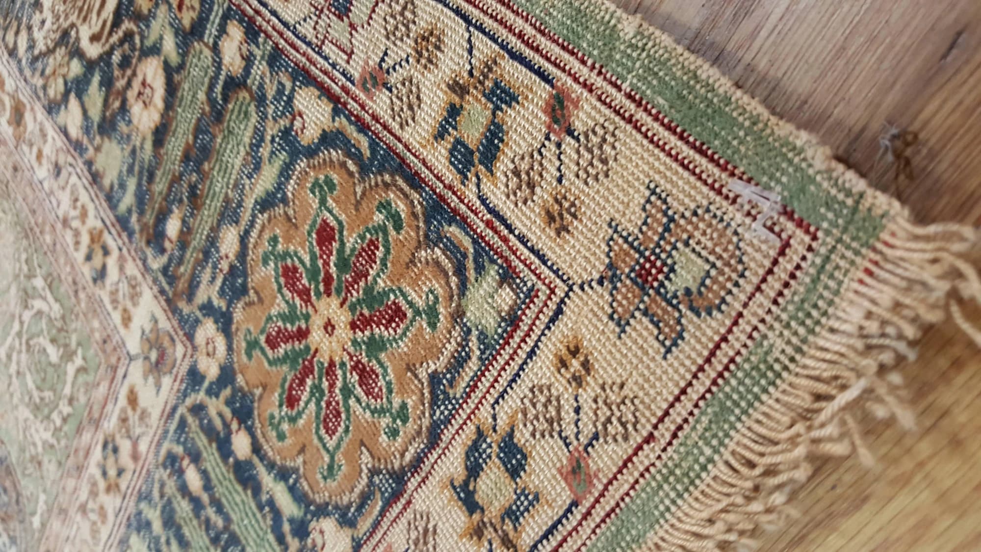 Kayseri Rug in Taupe and Green, actual catalog view 5