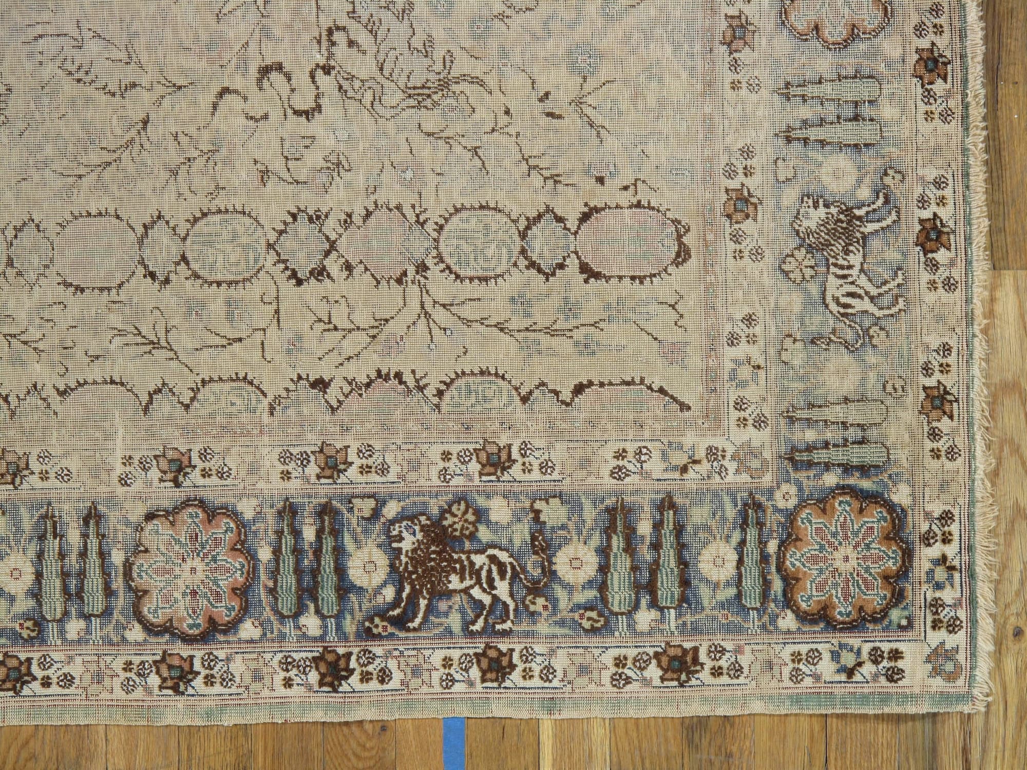 Kayseri Rug in Taupe and Green, actual catalog view 4