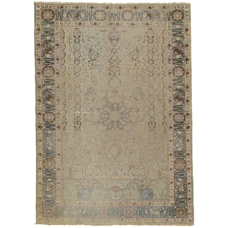 Kayseri Rug in Taupe and Green